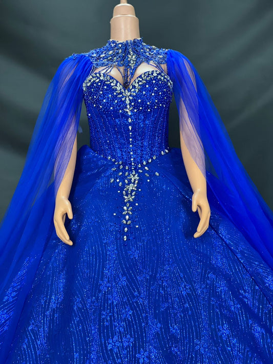 ROYAL BLUE WEDDING DRESS