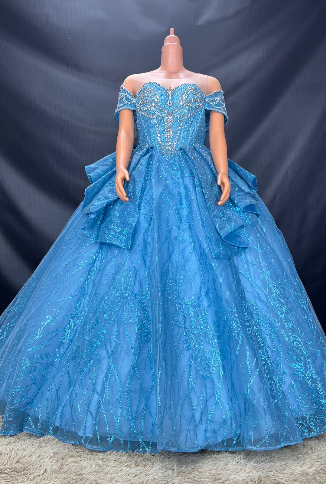 LIGHT BLUE WEDDING DRESS