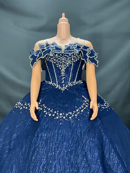 Blue wedding dress