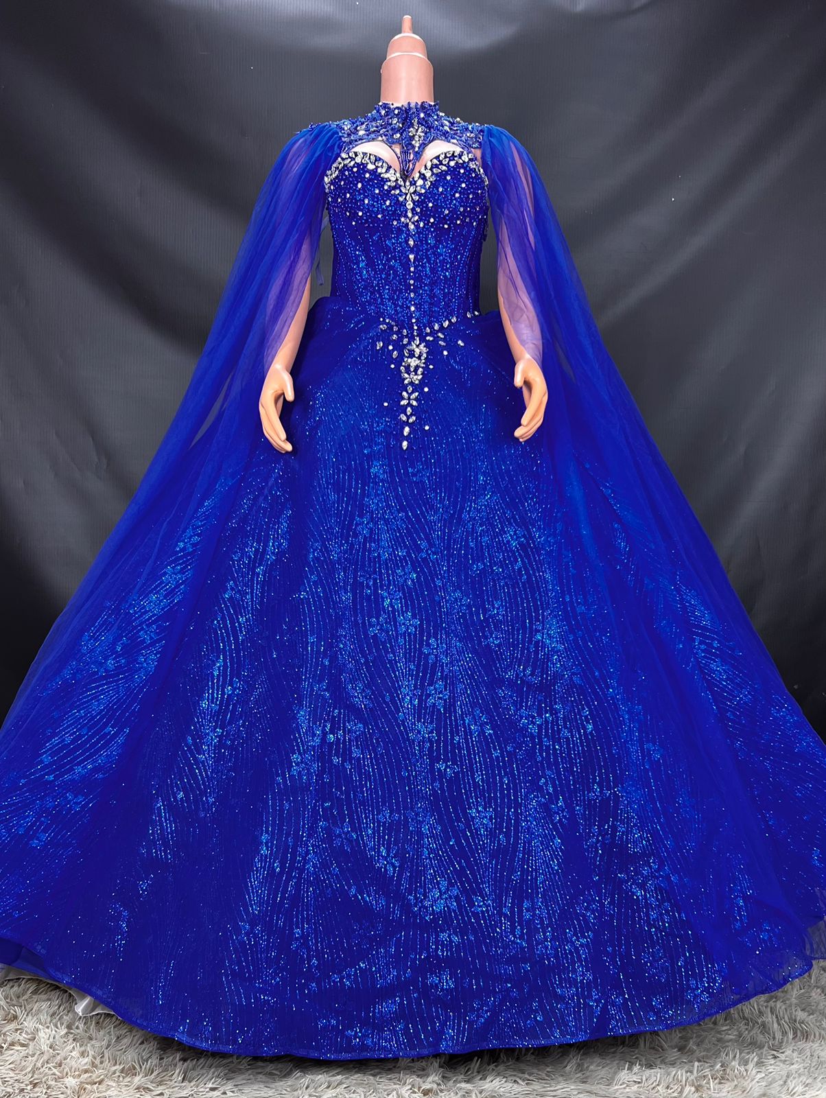 ROYAL BLUE WEDDING DRESS