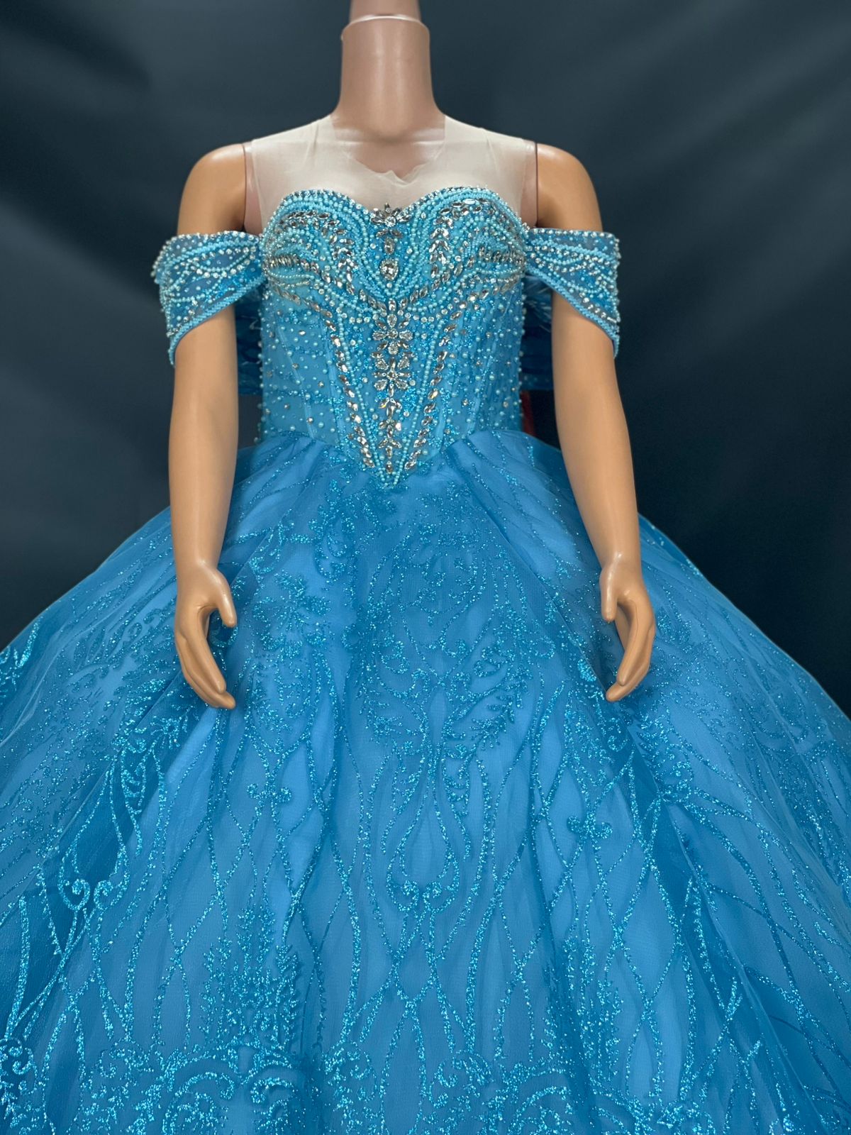 LIGHT BLUE WEDDING DRESS